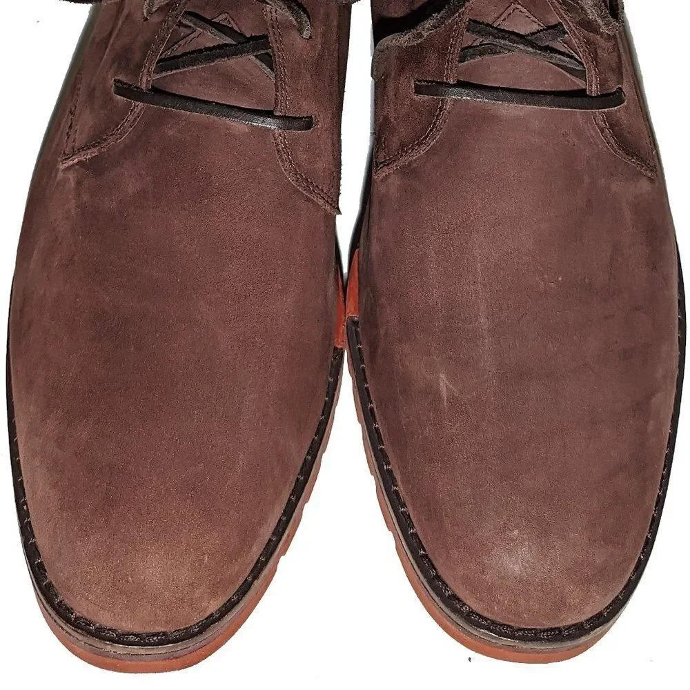 Cole Haan Gran.OS Suede Plum Chukka Sz 10.5